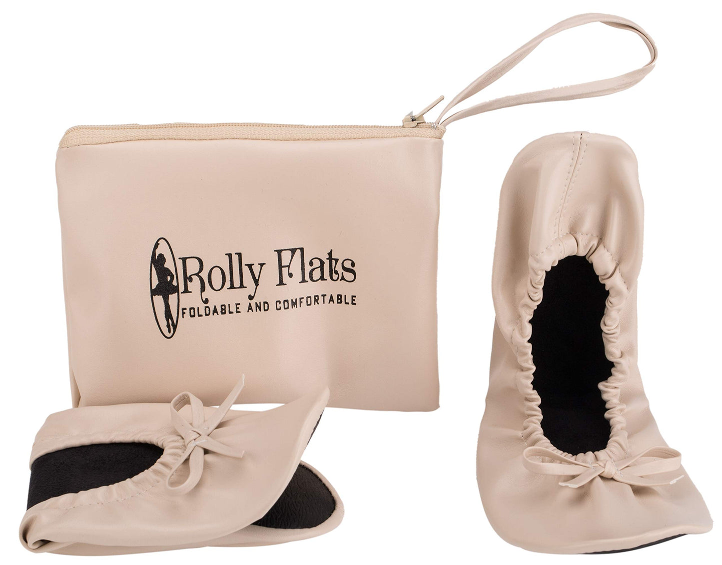 Women Foldable Flat Slipper Shoe-Nude