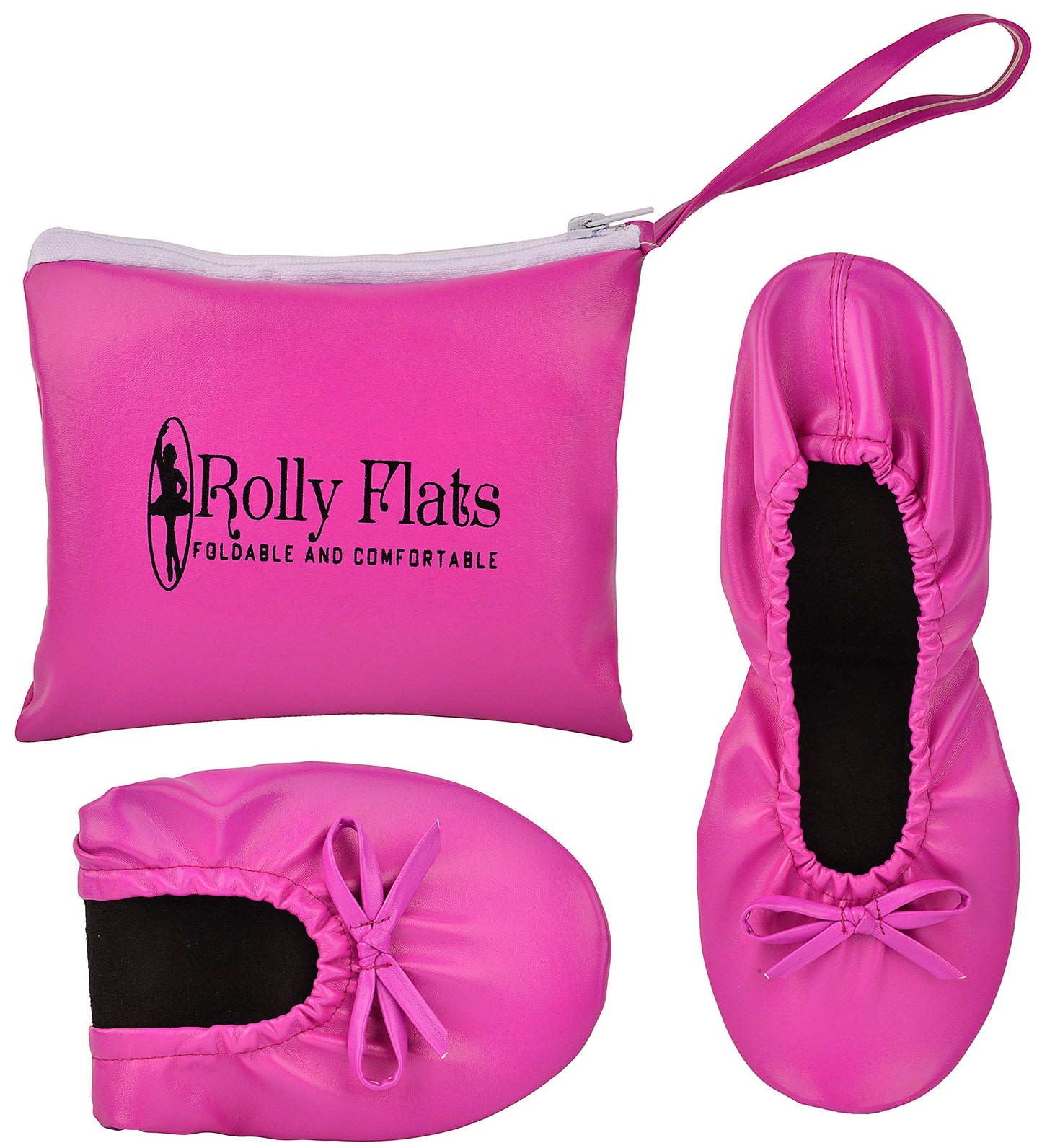 Women Foldable Flat Slipper Shoe-Pink