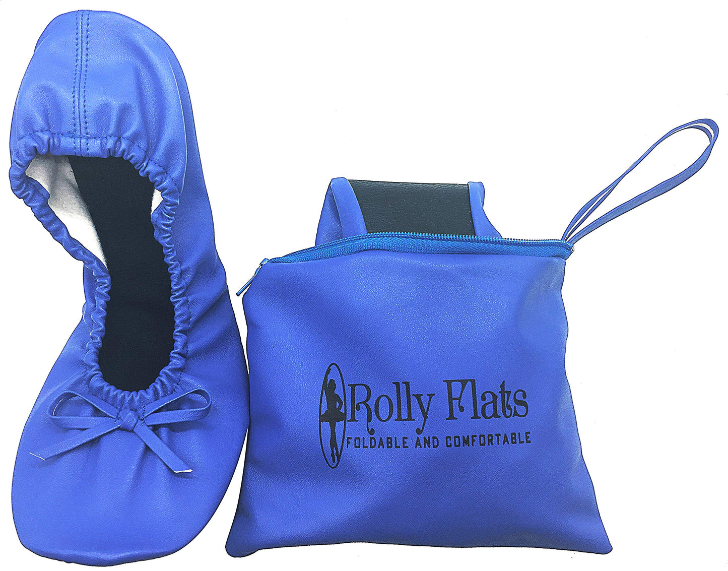 Women Foldable Flat Slipper Shoe-Blue