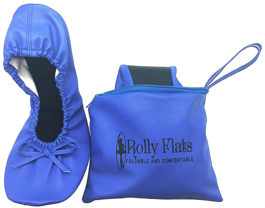 Women Foldable Flat Slipper Shoe-Blue
