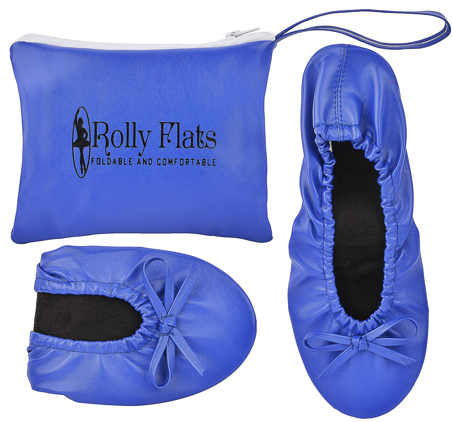 Women Foldable Flat Slipper Shoe-Blue